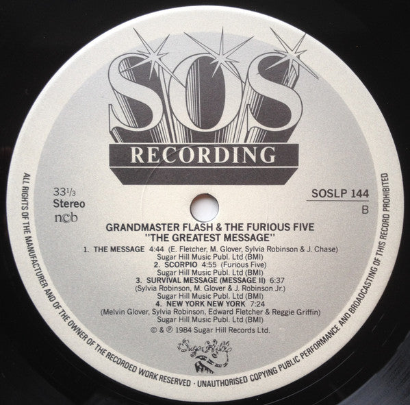 Grandmaster Flash & The Furious Five ~ Greatest Message's (Vinyl) - Djungel & Jazz