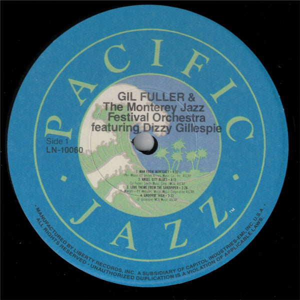 Gil Fuller & The Monterey Jazz Festival Orchestra Featuring Dizzy Gillespie ~ Gil Fuller & The Monterey Jazz Festival Orchestra Featuring Dizzy Gillespie (Vinyl) - Djungel & Jazz