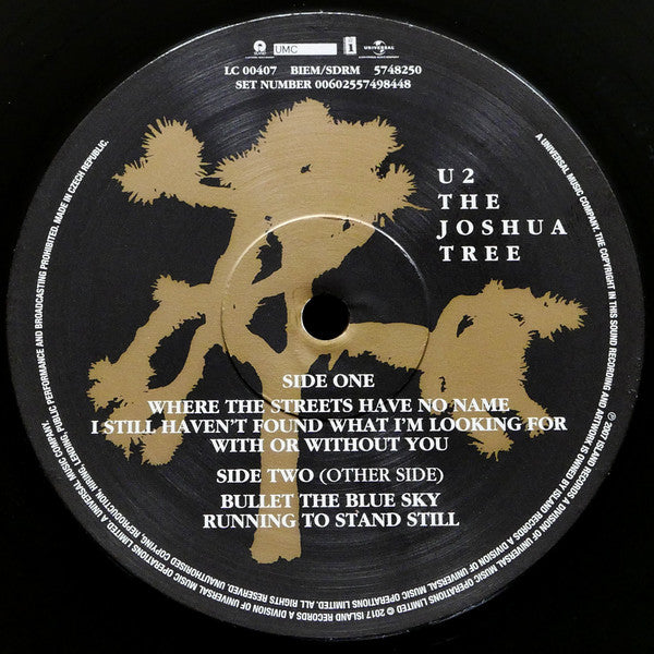 U2 : The Joshua Tree (2xLP, Album, RE, RM)