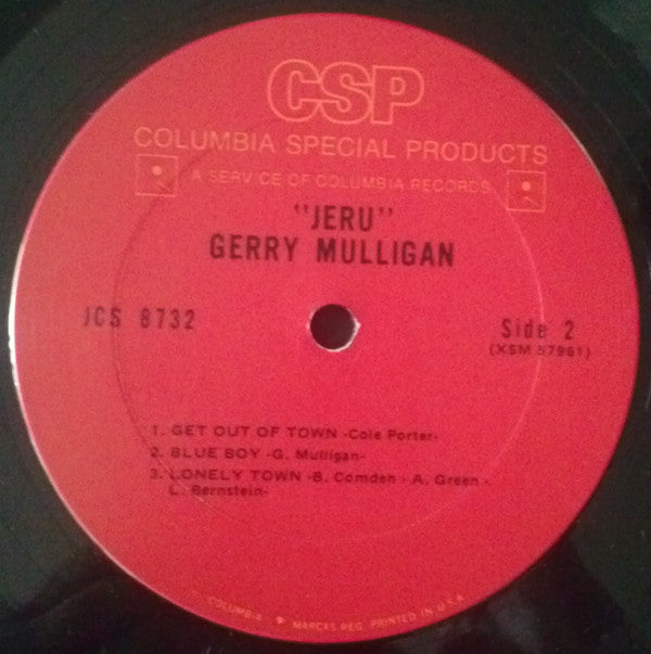 Gerry Mulligan ~ Jeru (Vinyl) - Djungel & Jazz