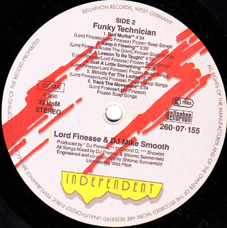 Lord Finesse & DJ Mike Smooth ~ Funky Technician (Vinyl) - Djungel & Jazz