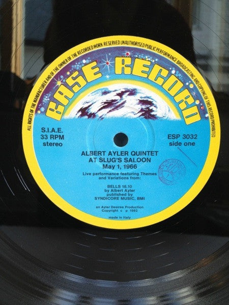 Albert Ayler Quintet ~ At Slug's Saloon Vol. 2 (Vinyl) - Djungel & Jazz