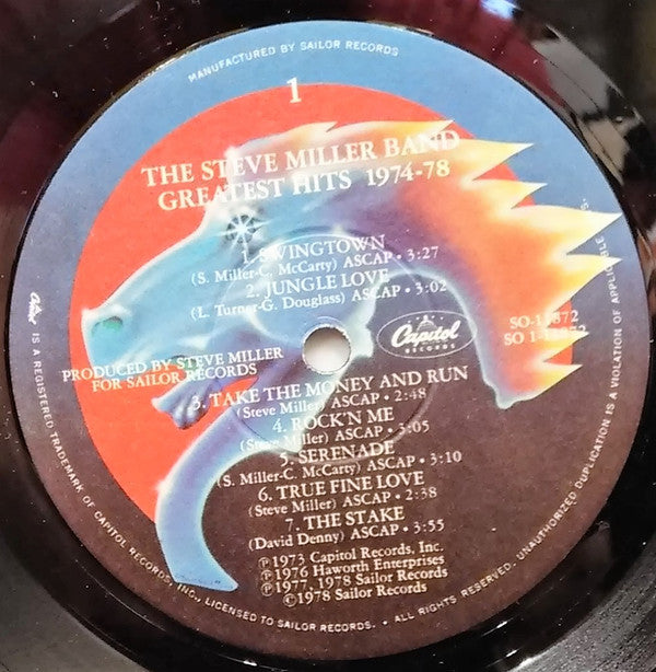 Steve Miller Band ~ Greatest Hits 1974-78 (Vinyl) - Djungel & Jazz