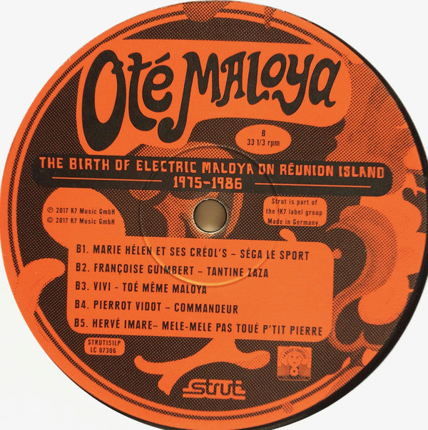 Various ~ Oté Maloya (The Birth Of Electric Maloya On Reunion Island 1975-1986) (Vinyl) - Djungel & Jazz