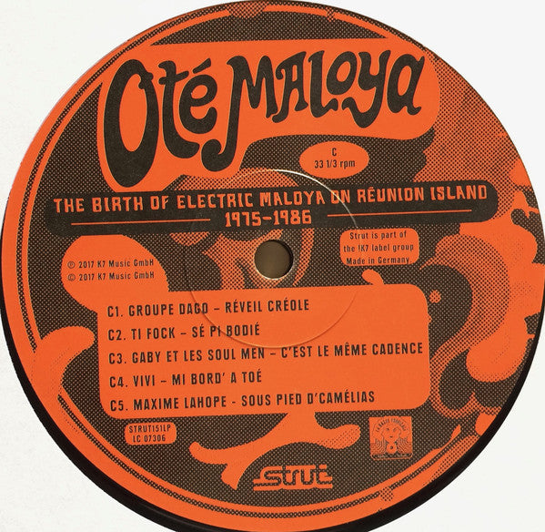 Various ~ Oté Maloya (The Birth Of Electric Maloya On Reunion Island 1975-1986) (Vinyl) - Djungel & Jazz