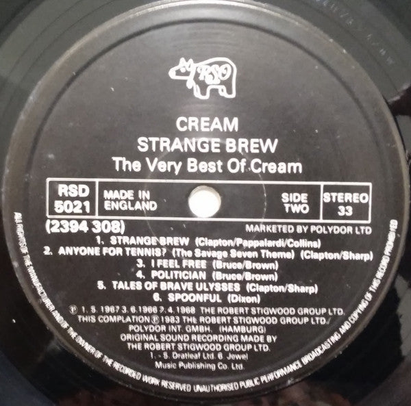 Cream  ~ Strange Brew - The Very Best Of Cream (Vinyl) - Djungel & Jazz