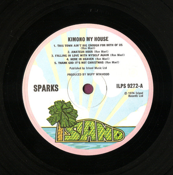 Sparks ~ Kimono My House (Vinyl) - Djungel & Jazz