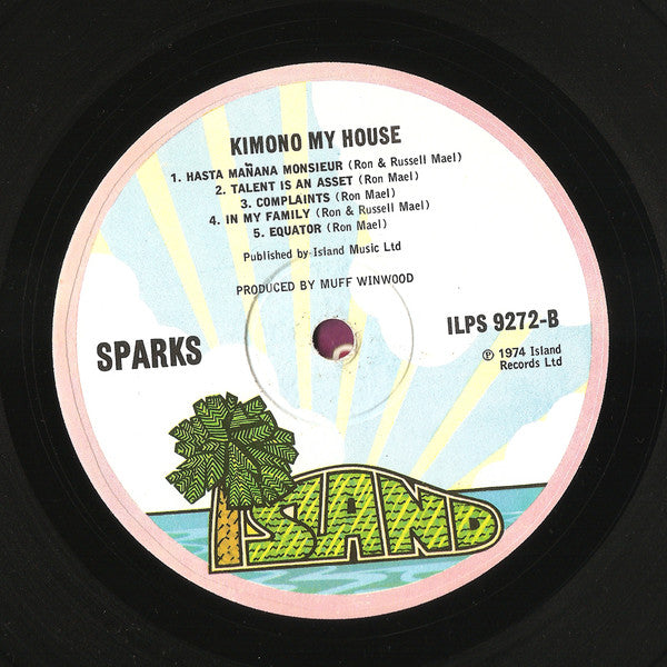 Sparks ~ Kimono My House (Vinyl) - Djungel & Jazz