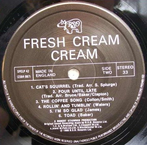 Cream  ~ Fresh Cream (Vinyl) - Djungel & Jazz