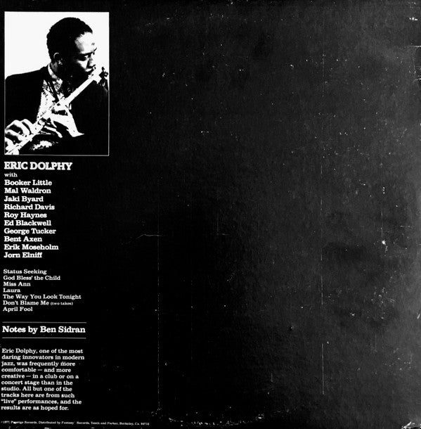 Eric Dolphy ~ Status (Vinyl) - Djungel & Jazz