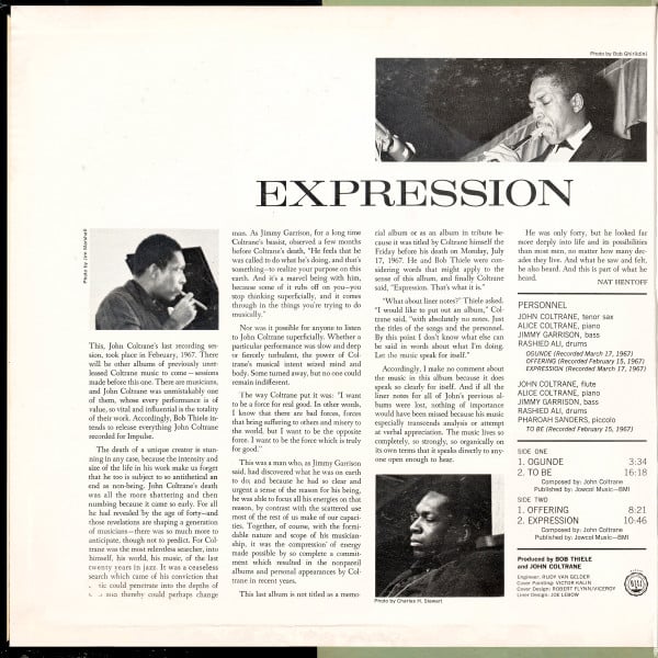 John Coltrane ~ Expression (Vinyl) - Djungel & Jazz