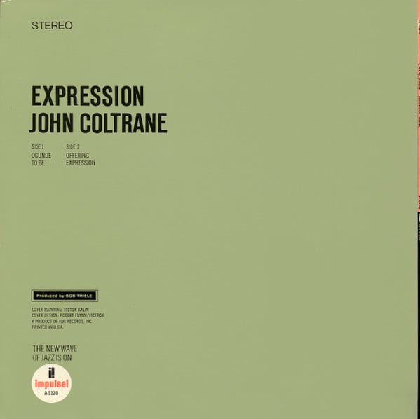 John Coltrane ~ Expression (Vinyl) - Djungel & Jazz