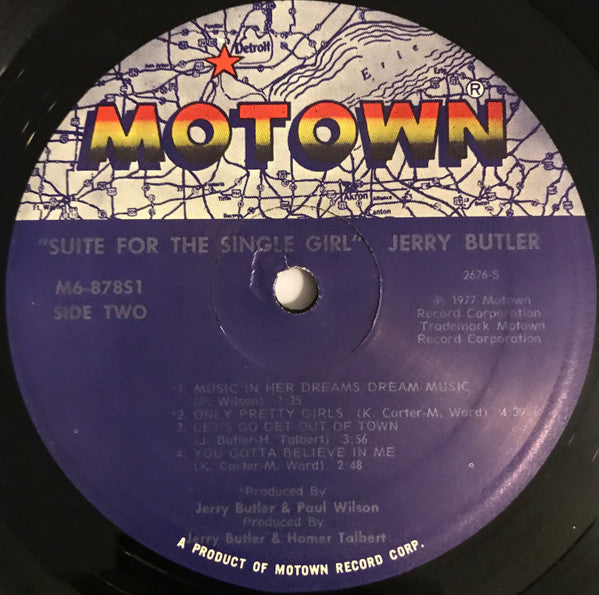 Jerry Butler ~ Suite For The Single Girl (Vinyl) - Djungel & Jazz