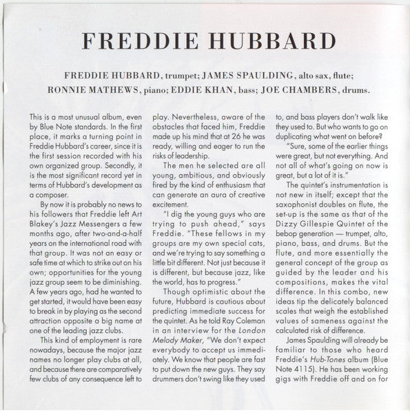 Freddie Hubbard ~ Breaking Point (Vinyl) - Djungel & Jazz