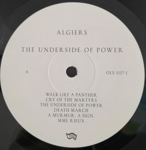 Algiers (2) : The Underside Of Power (LP, Album)