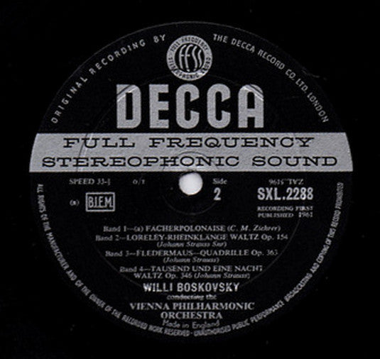 Strauss, Willi Boskovsky, Vienna Philharmonic Orchestra ~ Thousand And One Nights (Vinyl) - Djungel & Jazz