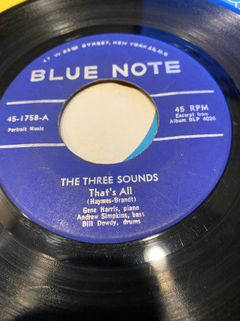 The Three Sounds : That's All / St. Thomas (7")