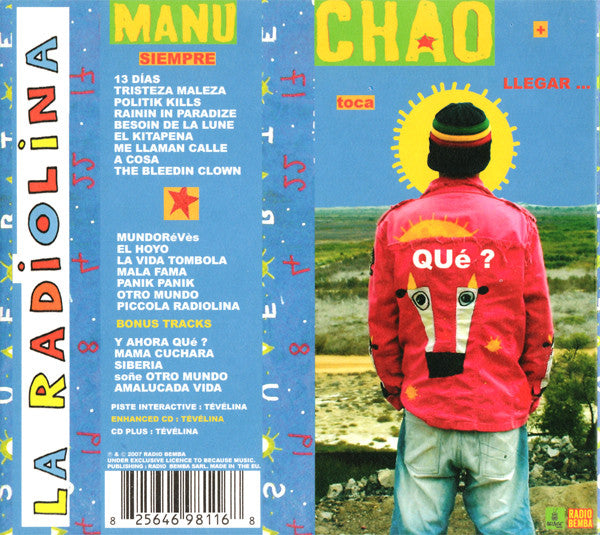 Manu Chao ~ La Radiolina (Vinyl) - Djungel & Jazz