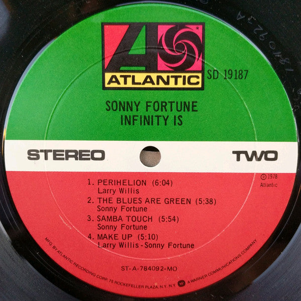 Sonny Fortune : Infinity Is (LP, Album, MO )