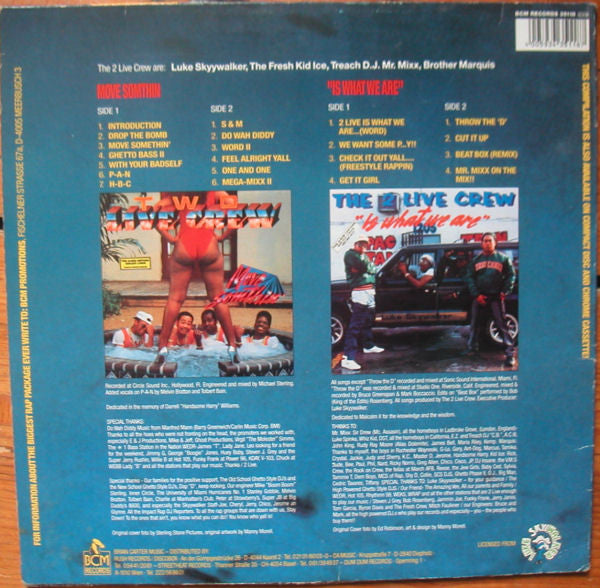 The 2 Live Crew ~ Move Somthin / "Is What We Are" (Vinyl) - Djungel & Jazz