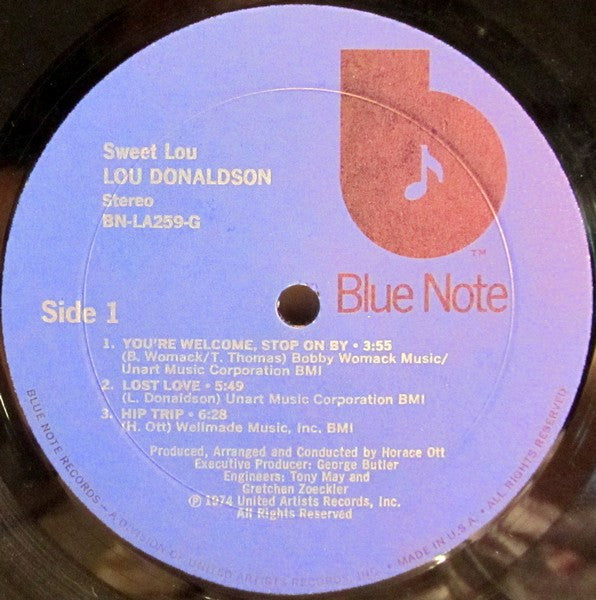 Lou Donaldson ~ Sweet Lou (Vinyl) - Djungel & Jazz