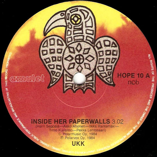 UKK  ~ Inside Her Paperwalls / Blue Eyes (Vinyl) - Djungel & Jazz