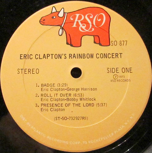 Eric Clapton : Eric Clapton's Rainbow Concert (LP, Album, RI )
