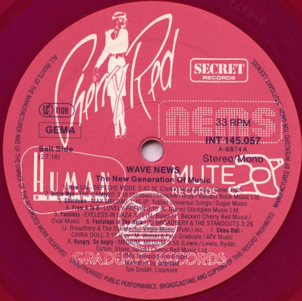 Various : Wave News (The New Generation Of Music) (LP, Comp, Mono, Ltd, Vio)