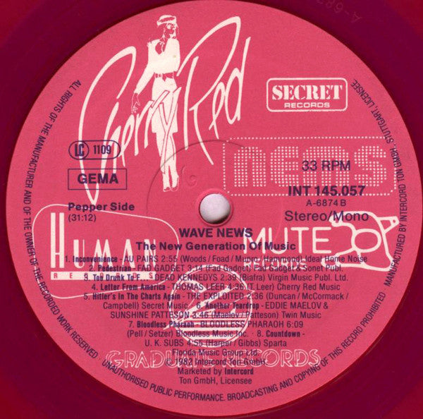 Various : Wave News (The New Generation Of Music) (LP, Comp, Mono, Ltd, Vio)