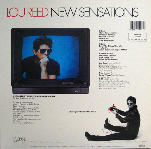 Lou Reed ~ New Sensations (Vinyl) - Djungel & Jazz