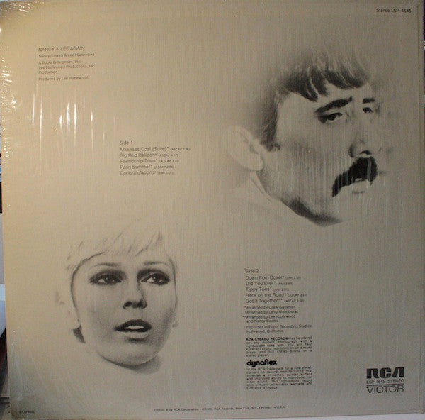 Nancy Sinatra & Lee Hazlewood ~ Nancy & Lee Again (Vinyl) - Djungel & Jazz