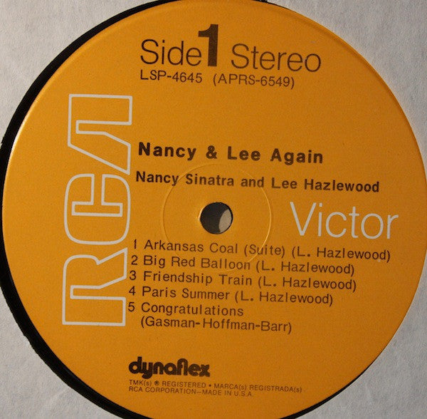 Nancy Sinatra & Lee Hazlewood ~ Nancy & Lee Again (Vinyl) - Djungel & Jazz