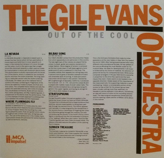 The Gil Evans Orchestra ~ Out Of The Cool (Vinyl) - Djungel & Jazz