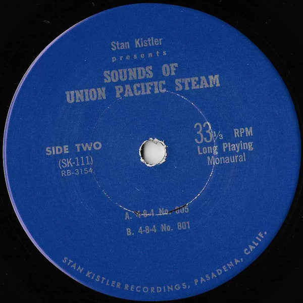 No Artist ~ Sounds Of Union Pacific Steam (Vinyl) - Djungel & Jazz