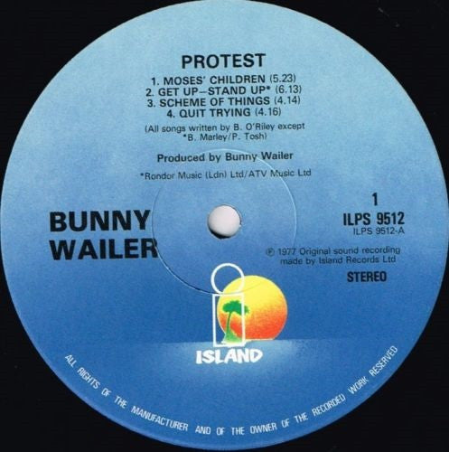 Bunny Wailer : Protest (LP, Album, RE)