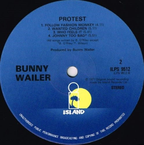 Bunny Wailer : Protest (LP, Album, RE)