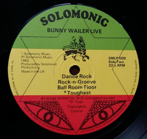Bunny Wailer ~ Live! (Vinyl) - Djungel & Jazz