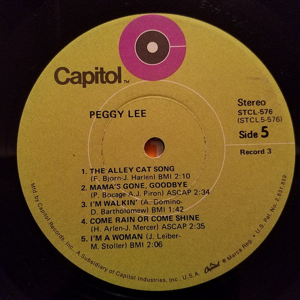 Peggy Lee : Peggy Lee (3xLP, Comp + Box)