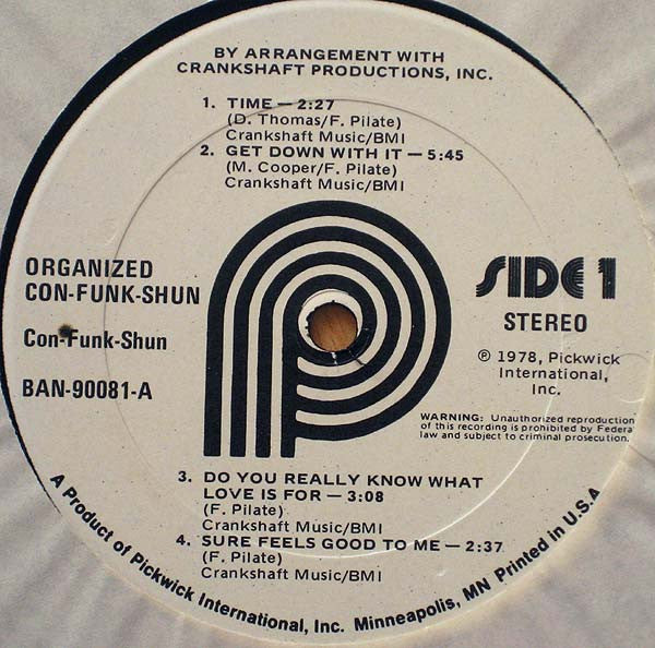 Con Funk Shun ~ Organized Con Funk Shun (Vinyl) - Djungel & Jazz