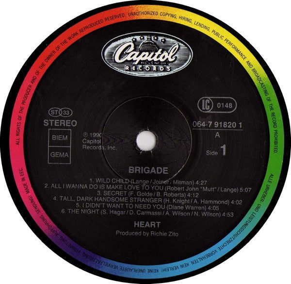 Heart ~ Brigade (Vinyl) - Djungel & Jazz