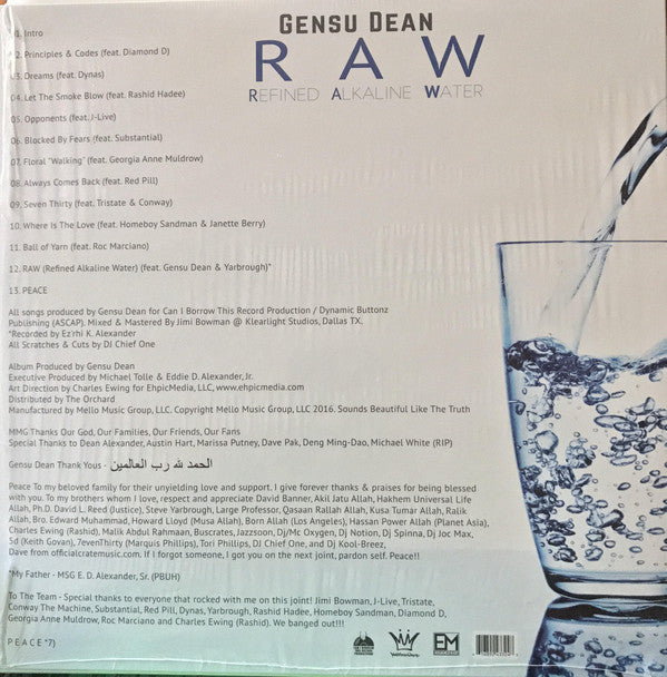 Gensu Dean ~ RAW (Refined Alkaline Water) (Vinyl) - Djungel & Jazz