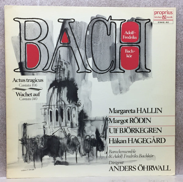 Bach / Adolf Fredriks Bachkör ~ Actus Tragicus Cantata 106 / Wachet Auf Cantata 140 (Vinyl) - Djungel & Jazz