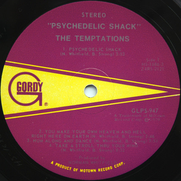 The Temptations : Psychedelic Shack (LP, Album, Ind)