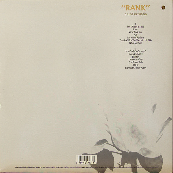 The Smiths ~ Rank (Vinyl) - Djungel & Jazz