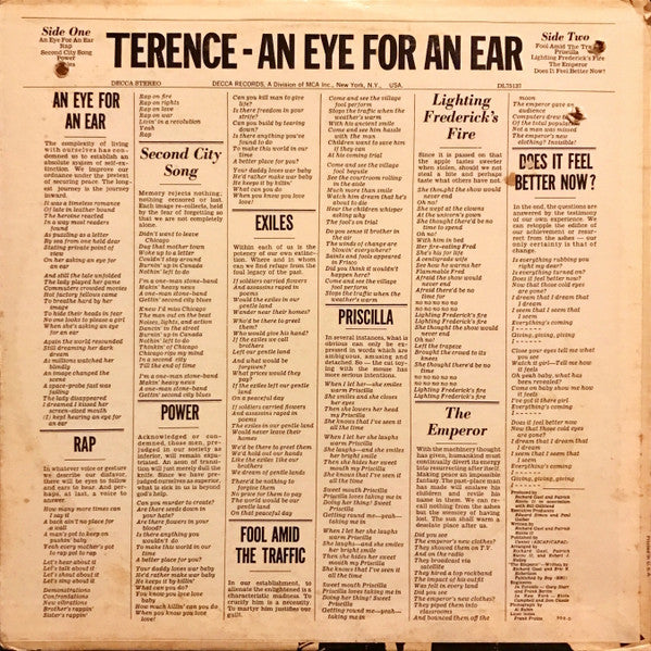 Terence  ~ An Eye For An Ear (Vinyl) - Djungel & Jazz