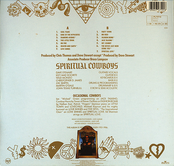 Dave Stewart And The Spiritual Cowboys ~ Dave Stewart And The Spiritual Cowboys (Vinyl) - Djungel & Jazz