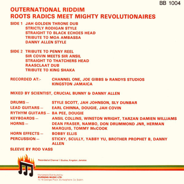The Roots Radics Meet The Revolutionaries : Outernational Riddim (LP, Album)