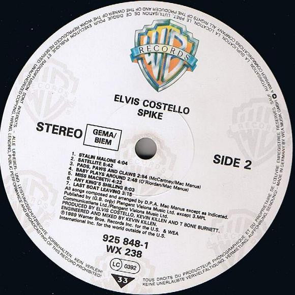 Elvis Costello ~ Spike (Vinyl) - Djungel & Jazz