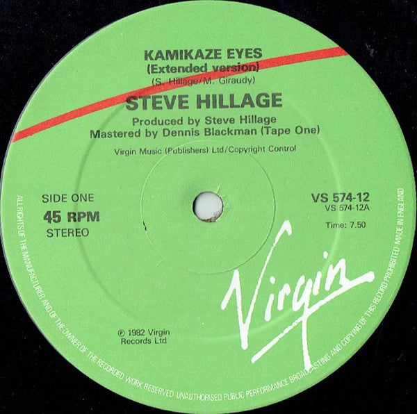 Steve Hillage ~ Kamikaze Eyes (Vinyl) - Djungel & Jazz