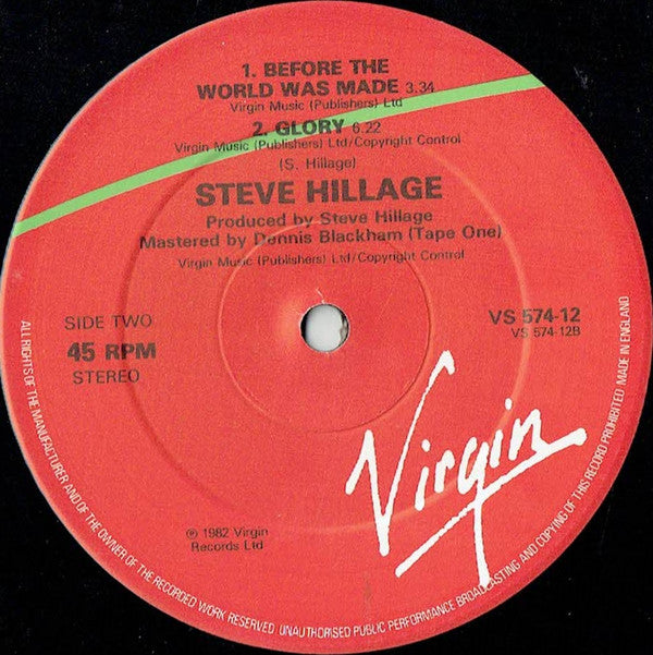 Steve Hillage ~ Kamikaze Eyes (Vinyl) - Djungel & Jazz